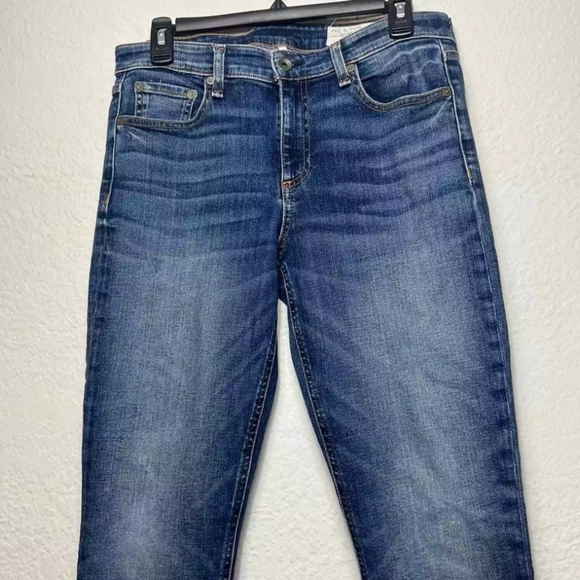 RAG & BONE Cate Mid-Rise Ankle Skinny Jeans Medium Wash Blue Valley Line Sz 28 - Picture 5 of 12